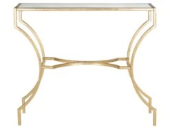 Table D'appoint Or Et Transparent 51 X 102 X 90.17 Cm - Pluma