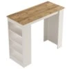 Table Haute Style Yurupa - Venprodin - Pin 120 Cm - Blanc 2 Table Haute Style Yurupa - Venprodin - Pin 120 Cm - Blanc -Meubles Soldes Boutique table basse 21306721