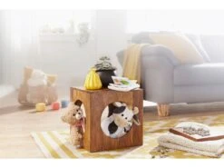 Table D'appoint Bois Massif 35x35x35cm Bout De Canapé Table De Salon 13 Table D'appoint Bois Massif 35x35x35cm Bout De Canapé Table De Salon -Meubles Soldes Boutique table basse 22255719