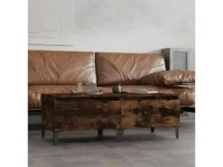 Tables D'appoint 2 Pcs Chêne Fumé 50x46x35 Cm Bois Ingénierie