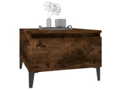 Tables D'appoint 2 Pcs Chêne Fumé 50x46x35 Cm Bois Ingénierie -Meubles Soldes Boutique table basse 22639791