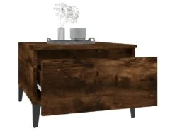 Tables D'appoint 2 Pcs Chêne Fumé 50x46x35 Cm Bois Ingénierie -Meubles Soldes Boutique table basse 22639793