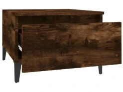 Tables D'appoint 2 Pcs Chêne Fumé 50x46x35 Cm Bois Ingénierie -Meubles Soldes Boutique table basse 22639799