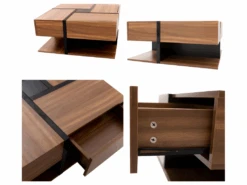 Table Basse - 4 Tiroirs - Espace De Rangement En Bas - 78*78*36cm - Naturel 9 Table Basse - 4 Tiroirs - Espace De Rangement En Bas - 78*78*36cm - Naturel -Meubles Soldes Boutique table basse 22758223