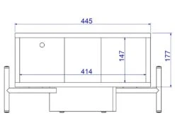 Table Basse Rectangle Pieds Métal Blanche 52 Cm 11 Table Basse Rectangle Pieds Métal Blanche 52 Cm -Meubles Soldes Boutique table basse 22969387