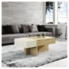 Table Basse Relevable Bois Blanc/Chêne Blond - AJAR -Meubles Soldes Boutique table basse 22993707