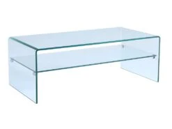Table Basse STILEOS - Double Plateau - Verre Trempé -Meubles Soldes Boutique table basse 252609
