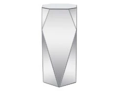 Table D'appoint En MDF Et Miroir - Coloris : Argent - SIGRID De Pascal MORABITO -Meubles Soldes Boutique table basse 578455