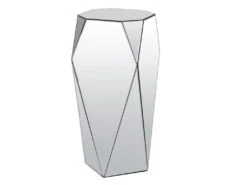 Table D'appoint En MDF Et Miroir - Coloris : Argent - SIGRID De Pascal MORABITO -Meubles Soldes Boutique table basse 578459