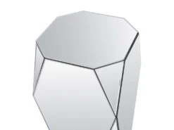 Table D'appoint En MDF Et Miroir - Coloris : Argent - SIGRID De Pascal MORABITO -Meubles Soldes Boutique table basse 578461