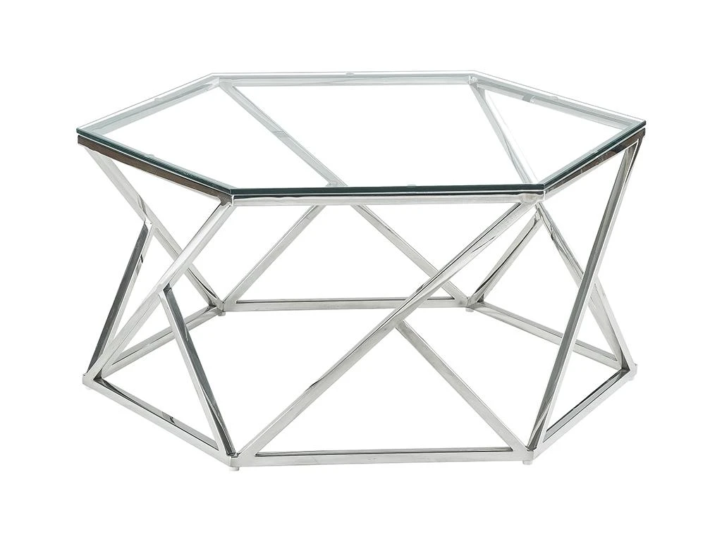 Table Basse En Verre Trempé Et Acier Inoxydable - Chrome - KERIANE De Pascal MORABITO 6 Table Basse En Verre Trempé Et Acier Inoxydable - Chrome - KERIANE De Pascal MORABITO – Image 4