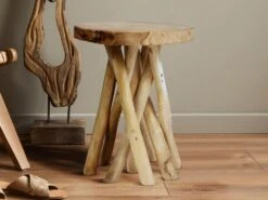Table D'appoint En Teck - Coloris : Naturel - GAYANA -Meubles Soldes Boutique table basse 7043767