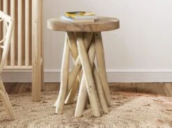 Table D'appoint En Teck - Coloris : Naturel - GAYANA -Meubles Soldes Boutique table basse 7043781