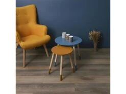PONY - Tables Gigognes Scandinaves Bicolores Bleu Et Ocre 11 PONY - Tables Gigognes Scandinaves Bicolores Bleu Et Ocre -Meubles Soldes Boutique table basse 9172317