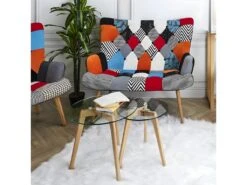 GLASS - Lot De 2 Tables Gigognes Rondes Verre Trempé -Meubles Soldes Boutique table basse 9235887