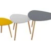 Lot De 3 Tables à Café Gigogne En Bois Gris Moutarde Et Pieds En Bois Naturel 1 Lot De 3 Tables à Café Gigogne En Bois Gris Moutarde Et Pieds En Bois Naturel -Meubles Soldes Boutique table basse 9513347