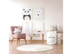 SMILE - Chevet Enfant 2 Tiroirs Rose Et Blanc 9 SMILE - Chevet Enfant 2 Tiroirs Rose Et Blanc -Meubles Soldes Boutique table de chevet 10592679