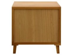 Commode Table De Chevet 2 Tiroirs Bois Marron Vert 58x60x45 -Meubles Soldes Boutique table de chevet 12517929