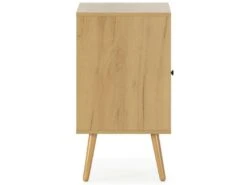 Table De Chevet Bella 1 Porte Couleur Chêne, Rotin Naturel 11 Table De Chevet Bella 1 Porte Couleur Chêne, Rotin Naturel -Meubles Soldes Boutique table de chevet 13625803