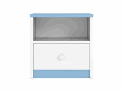 Table De Chevet Enfant 40 X 39 X 30 Cm - Bleu -Meubles Soldes Boutique table de chevet 14696419