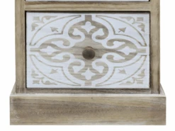 Table De Chevet 3 Tiroirs Bois Beige Blanc Rétro Compacte 63x29x25 14 Table De Chevet 3 Tiroirs Bois Beige Blanc Rétro Compacte 63x29x25 -Meubles Soldes Boutique table de chevet 18431733