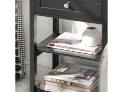 Table De Chevet Table De Nuit Bout De Canapé Table D'appoint Avec - Noir, Fbt46-sch -Meubles Soldes Boutique table de chevet 19124801