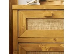 Table De Chevet Avec Etagère En épicéa Stratifié Couleur Beige -Meubles Soldes Boutique table de chevet 22181581