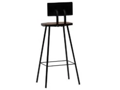 Lot De Deux Tabourets De Bar Design Chaise Siège Bois Massif De Récupération Marron Foncé 1202188 -Meubles Soldes Boutique tabouret de bar 10445533