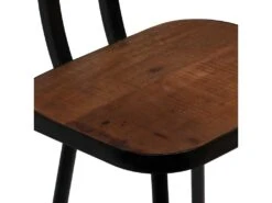 Lot De Deux Tabourets De Bar Design Chaise Siège Bois Massif De Récupération Marron Foncé 1202188 -Meubles Soldes Boutique tabouret de bar 10445535