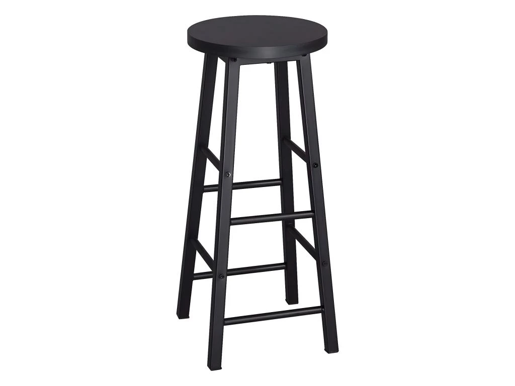 Tabouret De Bar 2 Pieces Noir 19_0000365 4 Tabouret De Bar 2 Pieces Noir 19_0000365 – Image 2