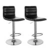 Lot De 2 Tabourets De Bar BILLY - Simili Noir -Meubles Soldes Boutique tabouret de bar 7410