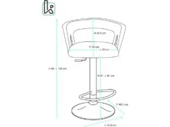 KAYELLES Lot De 2 Tabourets De Bar Design Avec Accoudoirs AYO (noir) -Meubles Soldes Boutique tabouret de bar 9146587