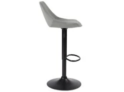 KAYELLES Lot De 2 Tabourets Design Contemporain SONO (Velours Gris) 9 KAYELLES Lot De 2 Tabourets Design Contemporain SONO (Velours Gris) -Meubles Soldes Boutique tabouret de bar 9147037