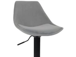 KAYELLES Lot De 2 Tabourets Design Contemporain SONO (Velours Gris) 10 KAYELLES Lot De 2 Tabourets Design Contemporain SONO (Velours Gris) -Meubles Soldes Boutique tabouret de bar 9147039