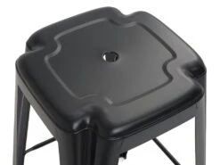 KAYELLES Lot De 2 Tabouret Industriel Métal BOOKA (Noir) -Meubles Soldes Boutique tabouret de bar 9147299