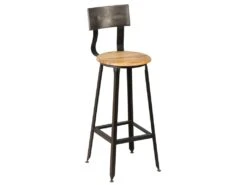 INDUS - Tabouret De Bar Industriel H75
