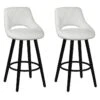 NIELS - Lot De 2 Tabourets Blancs -Meubles Soldes Boutique tabouret de bar 9217805