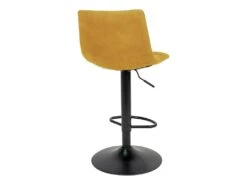 MAGNUS - Lot De 4 Tabourets Acier Et Tissu Jaune Moutarde -Meubles Soldes Boutique tabouret de bar 9219063