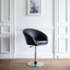 Tabouret De Bar En Simili Noir GABIN - HAPPY GARDEN -Meubles Soldes Boutique tabouret de bar 9219165