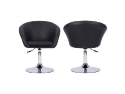 Tabouret De Bar En Simili Noir GABIN - HAPPY GARDEN -Meubles Soldes Boutique tabouret de bar 9219171