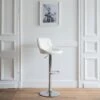 Tabouret De Bar Blanc JASPER - HAPPY GARDEN -Meubles Soldes Boutique tabouret de bar 9219189