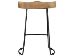 Lot De Deux Tabourets De Bar Design Chaise Siège Bois De Manguier Solide 1202098 -Meubles Soldes Boutique tabouret haut 11220805