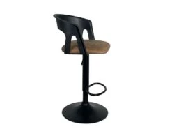 KAYELLES Lot De 2 Tabourets De Bar Design Avec Accoudoirs AYO (Noir-marron) -Meubles Soldes Boutique tabouret haut 11226279