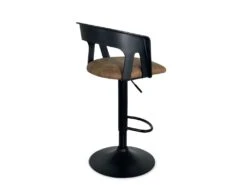KAYELLES Lot De 2 Tabourets De Bar Design Avec Accoudoirs AYO (Noir-marron) -Meubles Soldes Boutique tabouret haut 11226281