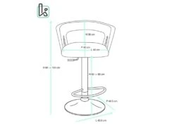 KAYELLES Lot De 2 Tabourets De Bar Design Avec Accoudoirs AYO (Noir-marron) -Meubles Soldes Boutique tabouret haut 11226283