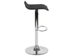 Lot De 2 Tabourets De Bar Pivotants Réglables En Cuir PU Noir Avec Base Chromée Et Repose-pieds -Meubles Soldes Boutique tabouret haut 11245557
