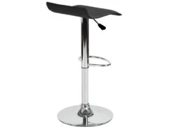 Lot De 2 Tabourets De Bar Pivotants Réglables En Cuir PU Noir Avec Base Chromée Et Repose-pieds -Meubles Soldes Boutique tabouret haut 11245559