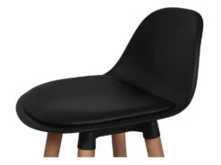 Lot De 2 Tabourets De Bar - Noir - Pied Metal Peinture Bois - L 39 X P 37 X H 70,5 Cm - PITT -Meubles Soldes Boutique tabouret haut 12992621