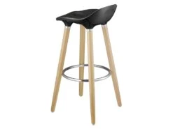 OSLO Lot De 2 Tabourets De Bar Noir Laque + Pieds Hetre Massif - Contemporain - L 39 X P 40 Cm 9 OSLO Lot De 2 Tabourets De Bar Noir Laque + Pieds Hetre Massif - Contemporain - L 39 X P 40 Cm -Meubles Soldes Boutique tabouret haut 13476621