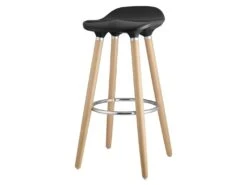 OSLO Lot De 2 Tabourets De Bar Noir Laque + Pieds Hetre Massif - Contemporain - L 39 X P 40 Cm 10 OSLO Lot De 2 Tabourets De Bar Noir Laque + Pieds Hetre Massif - Contemporain - L 39 X P 40 Cm -Meubles Soldes Boutique tabouret haut 13476623